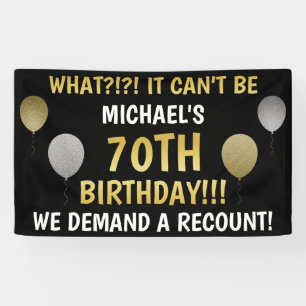 Banderoles Funny 70th Birthday