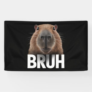 Banderoles Funny Capybara Bruh
