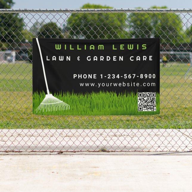 Banderoles Garage de pelouse jardin Paysage Gâteau d'herbe mo (En situation)