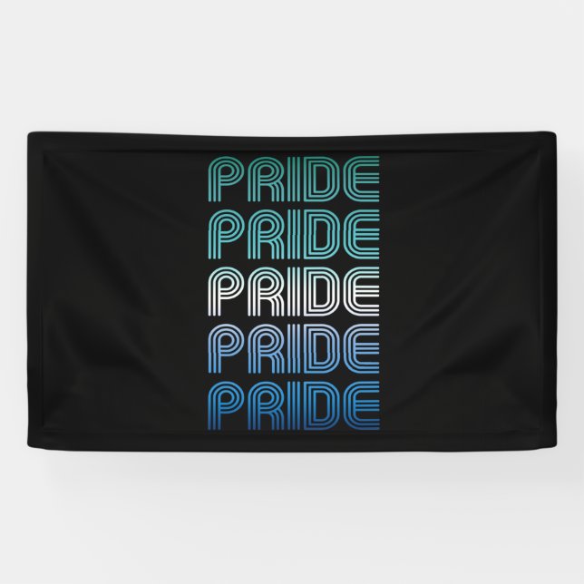 Banderoles Gay masculin Rétro Fierté Fierté (Horizontal)