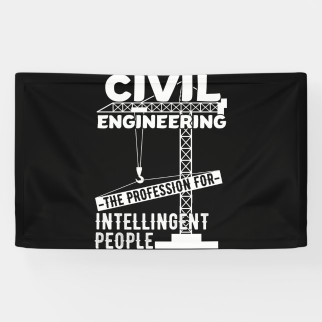 Banderoles Génie Civil La profession pour l'intelligence (Horizontal)