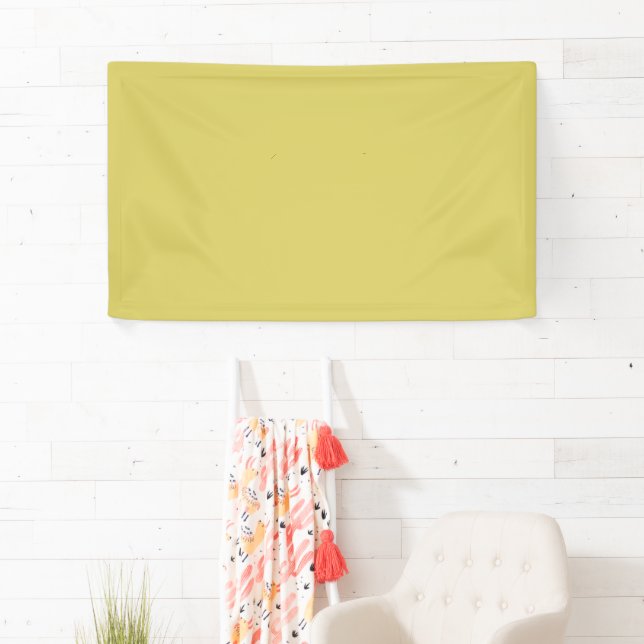 Banderoles Gentle Warm Yellow Banner (En situation)