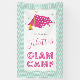 Banderoles Glam Camp Makeover Spa Anniversaire