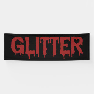 Banderoles Glitter en typographie de Blood