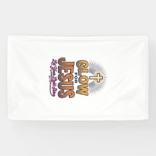 Banderoles Glorifiez Jésus Laissez Votre Lumière Briller Chri