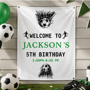 Banderoles Goal ! Fête d'anniversaire de 5 ans de foot
