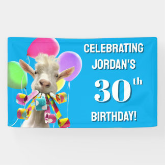 Banderoles Goat with Party Blowers