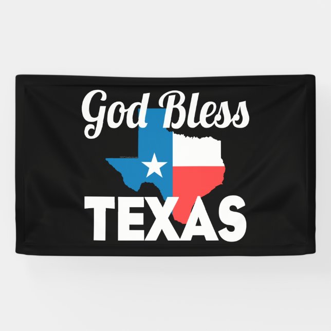 Banderoles God Bless Texas (Horizontal)