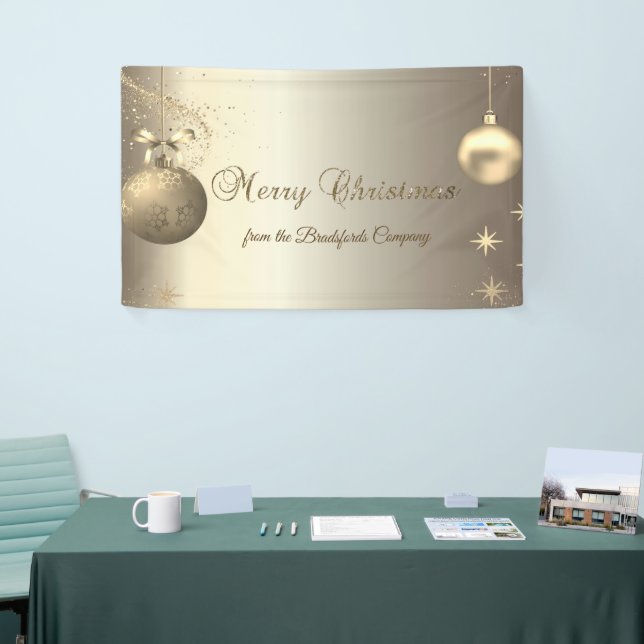 Banderoles Gold Balls Snowflakes Stars Company (Salon professionnel)