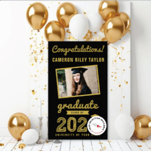 Banderoles Gold Sketch 2024 Fêtes de graduation photo