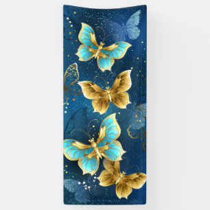 Banderoles Golden butterflies