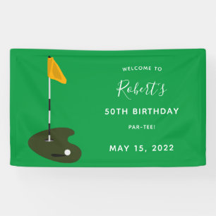 Banderoles Golf 50e fête d'anniversaire