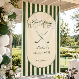 Banderoles Golf "Dernier Swing avant la Bague" Accueil de Mar
