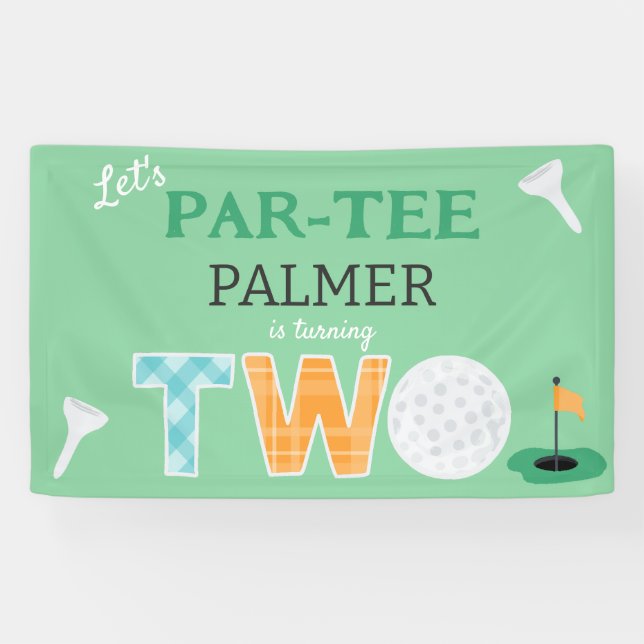 Banderoles Golf du Parc 2 Anniversaire Golf Party (Horizontal)