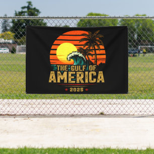 Banderoles Golfe des USA Amérique Est 2025 Retro Vintage