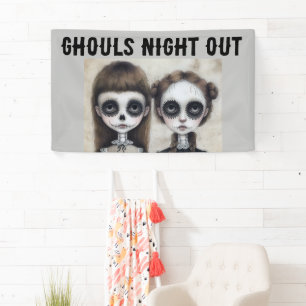 BANDEROLES GOTHIC BANTHDAY PARTY GOTH GIRL BANNER