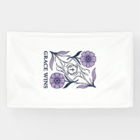 Grace Wins Floral Christian Vintage Engraving Tee_