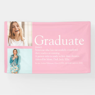 Banderoles Graduate Définition 2 Photo Rose moderne