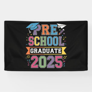 Banderoles Graduate préscolaire 2025 Graduation Pré K School