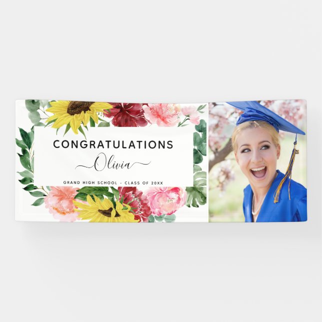 Banderoles Graduation 2023 Sunflower High School College (Horizontal)