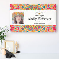 Graduation Photo Bohème Colorful Classe de 20XX