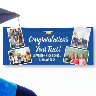 Banderoles Graduation Photo Collage Félicitations Senior N'im