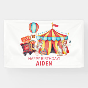 Banderoles Grand Cirque Joyeux Anniversaire