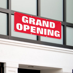 Banderoles Grand ouverture Publicité Nouvelle entreprise Roug