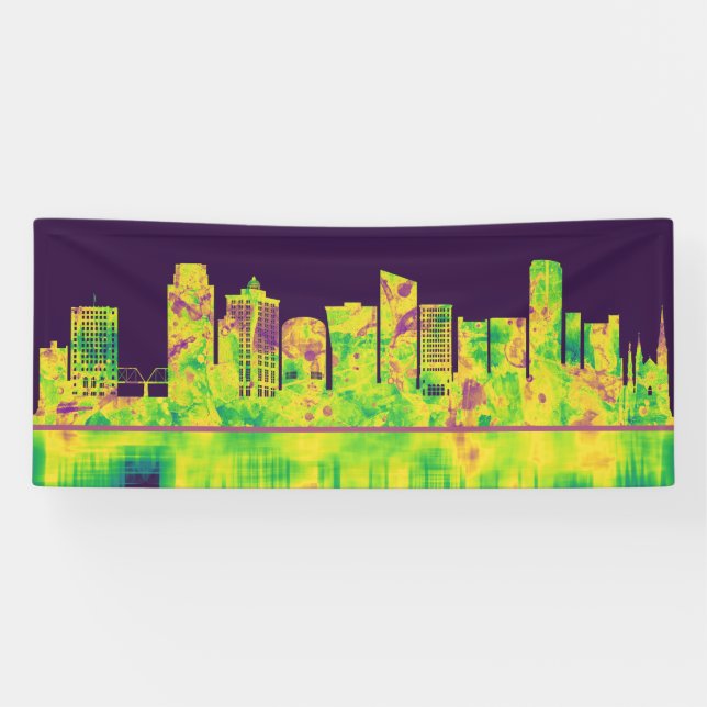 Banderoles Grand Rapids Michigan Skyline (Horizontal)