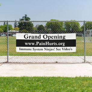 Banderoles Grande ouverture Noir et blanc