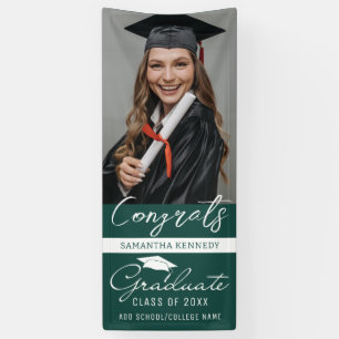 Banderoles Green Congrats Grad Photo Grad Graduation Vertical