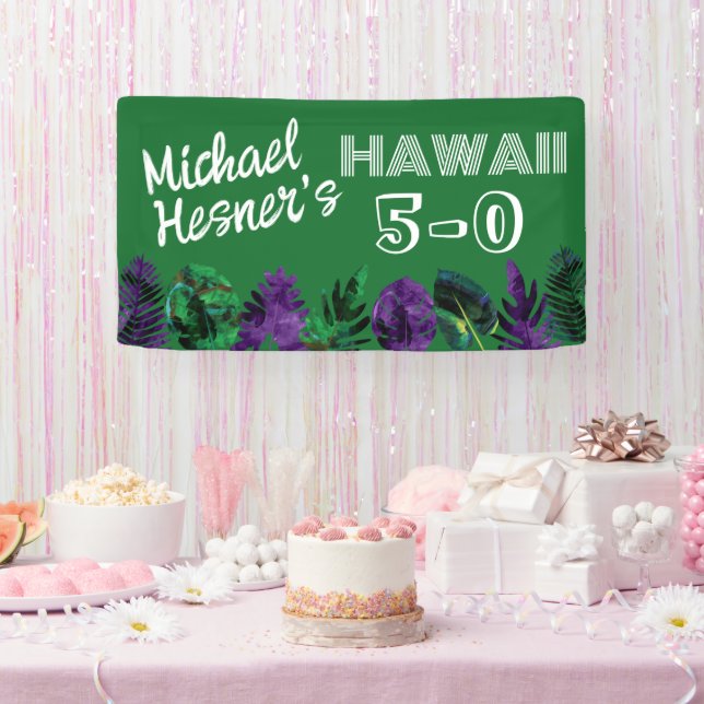 Banderoles Green, Plum Hawaii 5-0 50e fête d'anniversaire (Fête)