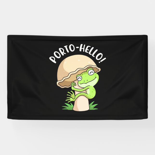 Banderoles Grenouille Et Champignons (Horizontal)