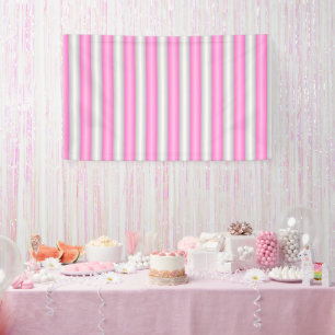 Banderoles Grilles roses néon modernes avec effet 3D