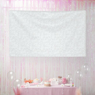 Banderoles Gris Clair Floral Géométrique | Motif Été Moderne