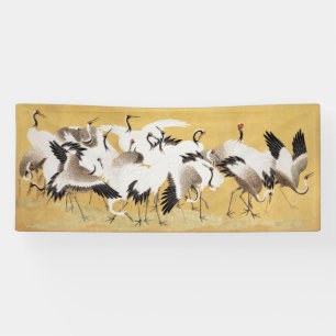 Banderoles Gruiformes japonais vintage riche classique