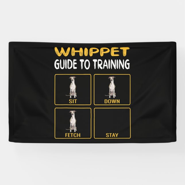 Banderoles Guide Whippet Pour L'Entraînement De L'Obéissance  (Horizontal)