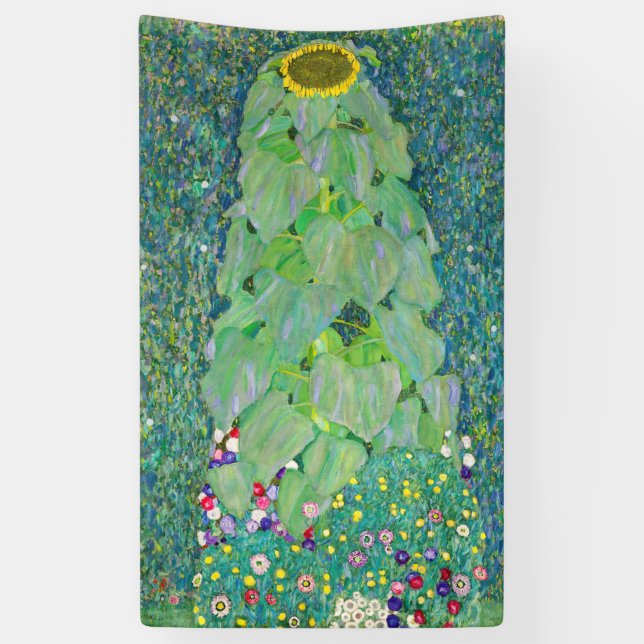Banderoles Gustav Klimt - Le tournesol (Vertical)