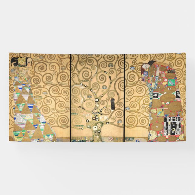 Banderoles Gustav Klimt - Stoclet Frieze Arbre de vie (Horizontal)