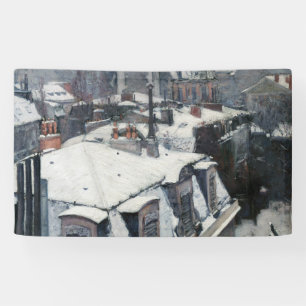 Banderoles Gustave Caillebotte - Toits dans la neige