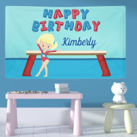 Gymnastique fille mignonne Anniversaire de enfant