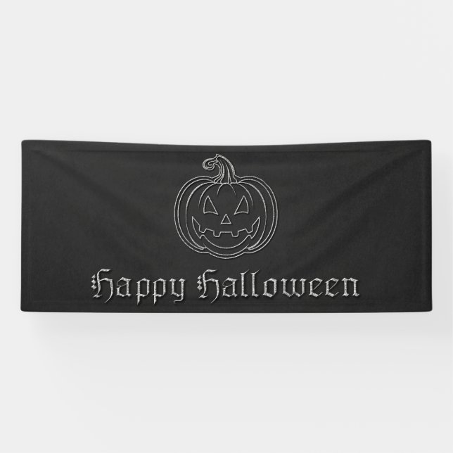Banderoles Halloween de la lanterne Jack O' (Horizontal)