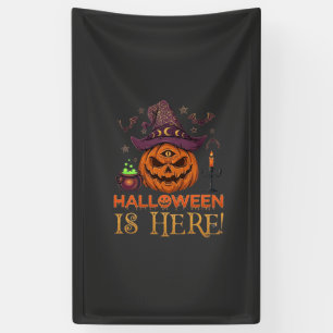 Banderoles Halloween est là Chapeau de sorcière Citrouille Ch