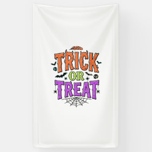 Banderoles Halloween Friandise Drôle Toile d'araignée Rétro_1