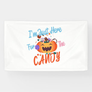 Banderoles Halloween Je suis juste ici pour les Boos