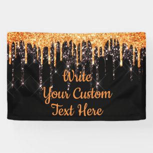 Banderoles Halloween Party Photo Booth Prop Orange et noir
