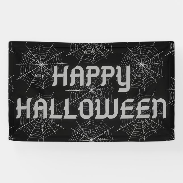 Banderoles Halloween Spiderweb (Horizontal)