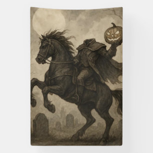 Banderoles Halloween vintage/gothique sans tête/automne
