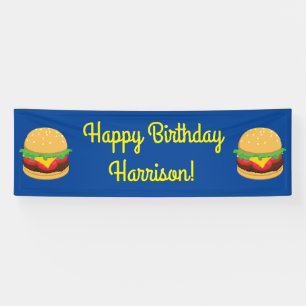 Banderoles Hamburger Anniversaire Burger