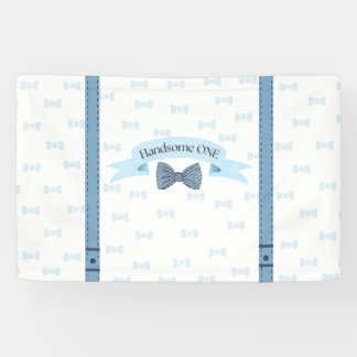 Banderoles Handsome One Baby Boy First Birthday Banner